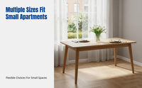Hardwood Dining Table and Chair Set, Nordic Minimalist Rectangular, Modern Kitchen Furniture