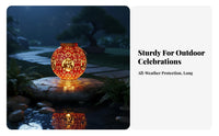 Solar Lantern, Red Outdoor Waterproof Hanging Decoration, New Year Balcony Light