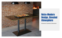 Bar Table and Chair Set, Retro Booth Sofa, Modern Minimalist, Cafe, Milk Tea Shop Combination