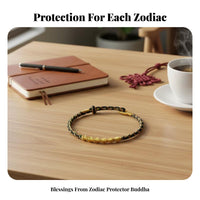 2026 Zodiac Red String Bracelet, Handmade Woven Eight Patron Buddha Bracelet, fortunate protective piece for Men Women partners Students