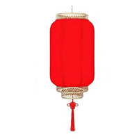 Faux Synthetic Leather Lantern Waterproof Festival Lantern Auspicious Patterns Chinese Design Hanging Light for Garden