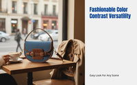PU Saddle Bag, Vintage Patchwork, Unique Design, 2025 Trend, Casual Crossbody