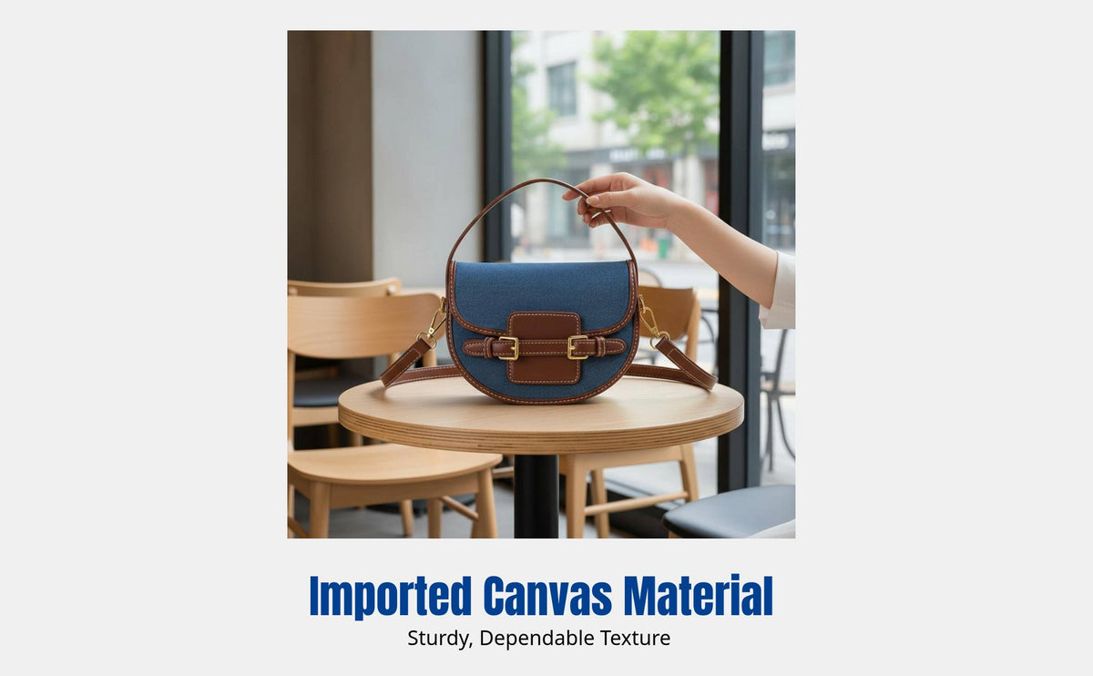 PU Saddle Bag, Vintage Patchwork, Unique Design, 2025 Trend, Casual Crossbody