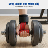Deadlift Support Strap, Wrist Wrap, Silicone Non-Slip, Sturdy, Wrap-Around, Power Assist, Dumbbell