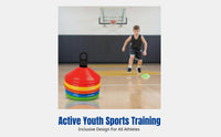 Sports Training Marker Cones, Agility Poles, Disc Cones, Obstacle Gear for Youth