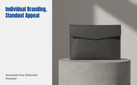 Magnetic Document Folder, PVC Leather Envelope, Custom Branding, Multi-Size Organizer, Business Office