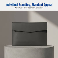 Magnetic Document Folder, PVC Leather Envelope, Custom Branding, Multi-Size Organizer, Business Office