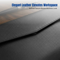 Magnetic Document Folder, PVC Leather Envelope, Custom Branding, Multi-Size Organizer, Business Office
