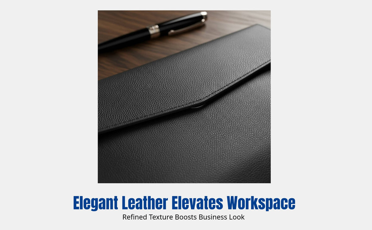 Magnetic Document Folder, PVC Leather Envelope, Custom Branding, Multi-Size Organizer, Business Office