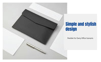 Magnetic Document Folder, PVC Leather Envelope, Custom Branding, Multi-Size Organizer, Business Office