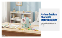 Cartoon Writing Tool Sharpener, Creative Creature Manual Sharpener, Cute Pet Design for Kids, Fun School Stationery