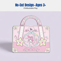 Kuromi Sticker Book, Quiet Book, DIY Craft, Princess Dress-Up, Cartoon Gift