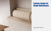 Solid Wood Sofa Bed, Modern Minimalist, Convertible, Multi-Functional, Foldable, Space-Saving for Small Apartments