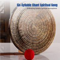 Handmade Brass Gong, Nepal Six Syllable Chant, Mindful Sound Bath, Meditation