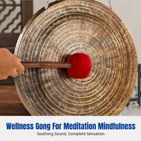 Handmade Brass Gong, Nepal Six Syllable Chant, Mindful Sound Bath, Meditation