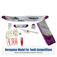 Rubber Band Powered Airplane P1B-1 Contest Model Science Education