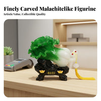 Wealth Figurine, Resin Fortune Cabbage, Lucky Home Decor, Creative Gift for Living Room, Cabinet