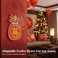 Mini Fu Character Sticker, Gold Foil, Horse Year, New Year Decor