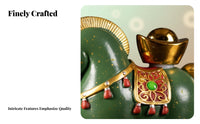 Creative Rotatable Tea Pet, Verdant Horse Yuanbao, Chinese Fortune Decor, Office Gift