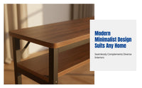 Narrow Desk, Double-Layer Storage, Modern Minimalist, Bedroom, Balcony, Home, Nail Table