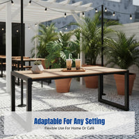 Outdoor Table and Chairs Set, Metal Frame, Modern Design, Balcony Garden Courtyard Combination