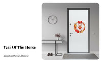 2026 New Year Cling Glass Door Sticker, Horse Year Window Decal, Storefront Scene Decoration, Chinese Holiday Atmosphere
