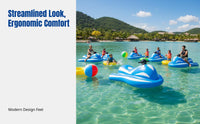 Inflatable Electric Jet Ski for Adults, Compact Water Kart Boat, PVC, Pool Propulsion, Multiple Colors