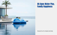 Inflatable Electric Jet Ski for Adults, Compact Water Kart Boat, PVC, Pool Propulsion, Multiple Colors