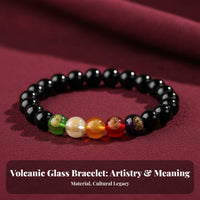 black stone Five Fortune Bracelet, Unisex, Carved fortunate Beads, Birthday Year, Oriental Accessory