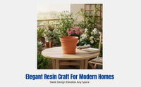 Round Embossed Resin Flower Pot, Indoor Planter, Balcony Garden Pot