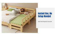 Children's Bed, Solid Wood Splicing Bed, Wide Bedside, No Installation, Customizable Baby Bed