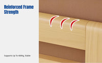 Children's Bed, Solid Wood Splicing Bed, Wide Bedside, No Installation, Customizable Baby Bed