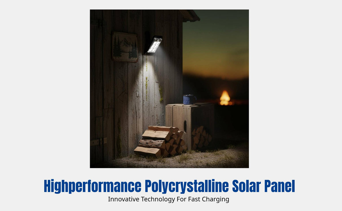 Solar LED Clip Light, Outdoor USB Rechargeable, Garden Patio Lighting, Waterproof, Camping, Multi-Scene Use