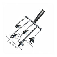 5-Tooth Garden Hoe, Multi-Use Rake, Weeding, Soil Loosening, Digging Tool