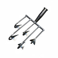 5-Tooth Garden Hoe, Multi-Use Rake, Weeding, Soil Loosening, Digging Tool