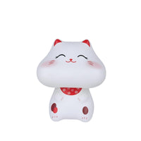 Solar Lucky Cat Dashboard Decor, Auto Waving Hand, Cartoon Decoration, Gift Idea