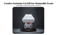 Solar Lucky Cat Dashboard Decor, Auto Waving Hand, Cartoon Decoration, Gift Idea