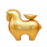 Zodiac Horse Figurine, Fortune Symbol, Metal Craft, Table Decor