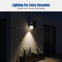Solar Wall Light, Outdoor Waterproof Garden Lamp, Spherical LED, Ambient Lighting for Courtyard, Balcony, Walkway