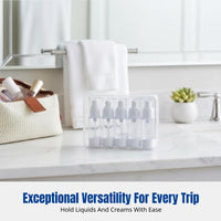 Travel Vacuum Dispenser Bottle, Press Spray, Cosmetic Lotion Spray, AS Material, Leak-Resistant, Multi-Scenario
