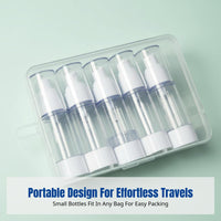 Travel Vacuum Dispenser Bottle, Press Spray, Cosmetic Lotion Spray, AS Material, Leak-Resistant, Multi-Scenario