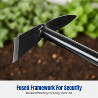 Stainless Steel Garden Hoe, Multi-Size, Outdoor Vegetable Digging, Small Flat Hoe, Double-Use Rake & Hoe, Lightweight