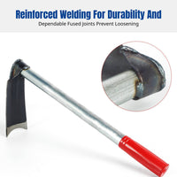 Stainless Steel Garden Hoe, Multi-Size, Outdoor Vegetable Digging, Small Flat Hoe, Double-Use Rake & Hoe, Lightweight