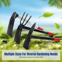 Stainless Steel Garden Hoe, Multi-Size, Outdoor Vegetable Digging, Small Flat Hoe, Double-Use Rake & Hoe, Lightweight