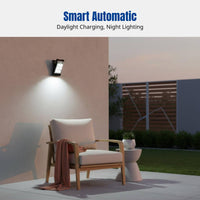 Solar Outdoor Motion Sensor LED Clip Light, USB Rechargeable, Garden Patio Camping Lighting, IP67 Waterproof