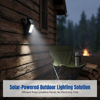 Solar Outdoor Motion Sensor LED Clip Light, USB Rechargeable, Garden Patio Camping Lighting, IP67 Waterproof