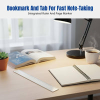 Loose Leaf Ruler, Transparent PP Tab Bookmark, Notebook Binding Accessory, Flexible, Multi-size
