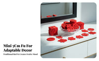 Mini Red Fu Sticker, Chinese Decor, Housewarming, Ceremony, Random Assortment