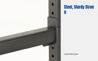 Barbell Rack, Multi-Function Half Frame, Home Gym, Leg Press, Bench Press, Row, Pull Down