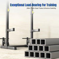 Barbell Rack, Multi-Function Half Frame, Home Gym, Leg Press, Bench Press, Row, Pull Down